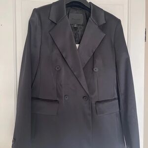 Autograph Slate Double-Breasted Blazer